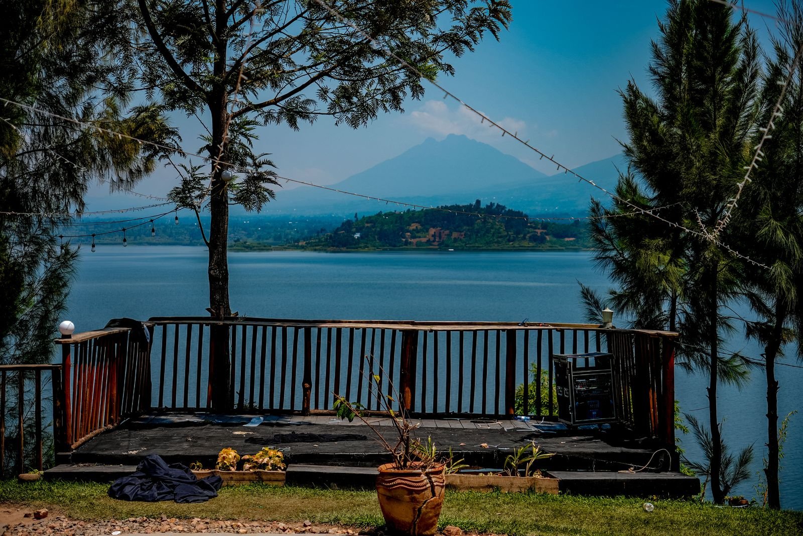 City landscape in Huye, southern Rwanda